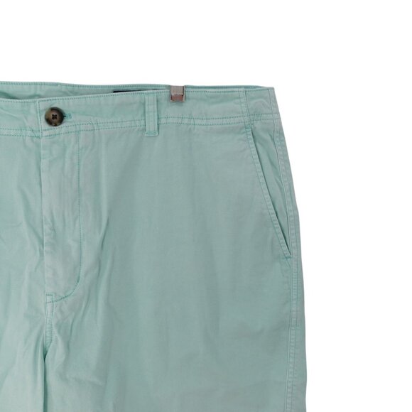 Vineyard Vines Island Shorts Sz 38 Mint Green Garment Dyed Chino Flat Front 7" - Picture 3 of 11